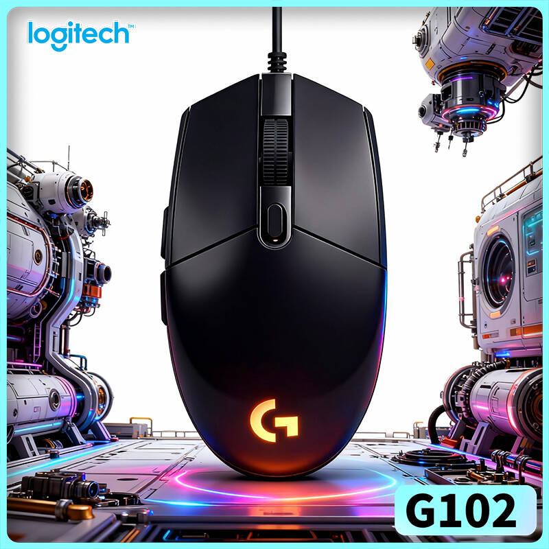 Esports Gaming Tournaments - ロジクール G102 ゲーミングマウス、8000 DPIの高精度、1000Hzポーリング、RGB同期、eスポーツトーナメント向け6ボタン